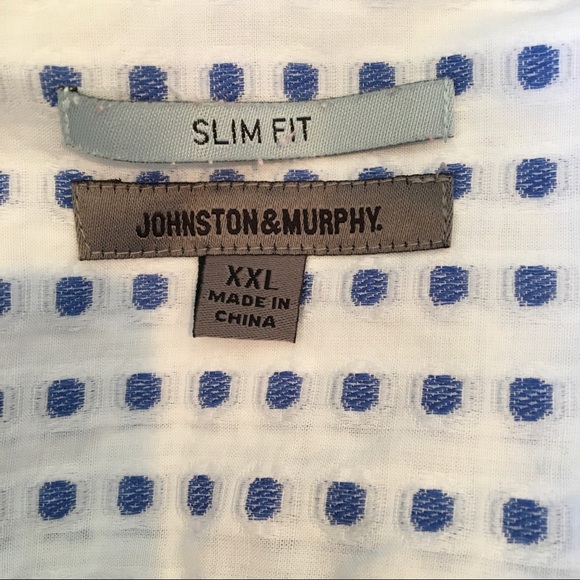 Johnston & Murphy Slim Fit Dotted Dress Shirt XXL - Picture 5 of 7
